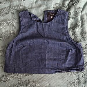 Banana Republic denim crop tank large